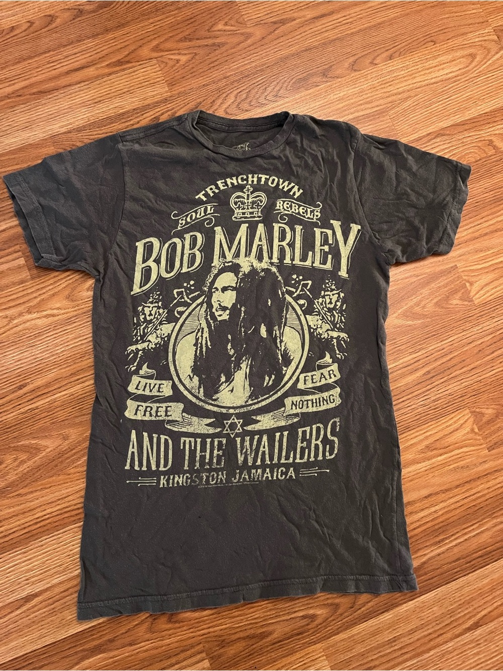 Official Bob Marley and the Whailers “Trenchtown Soul Rebels” graphic t-shirt.